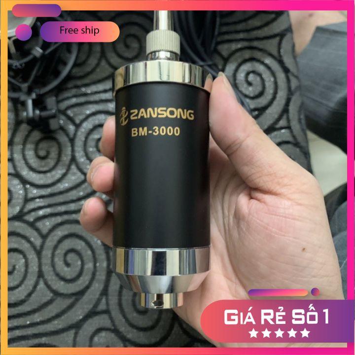 MICRO ZANSONG BM3000  Thu Âm Hát Livestream Karaoke Cao Cấp Chuyên nghiệp - Hàng Chính Hãng