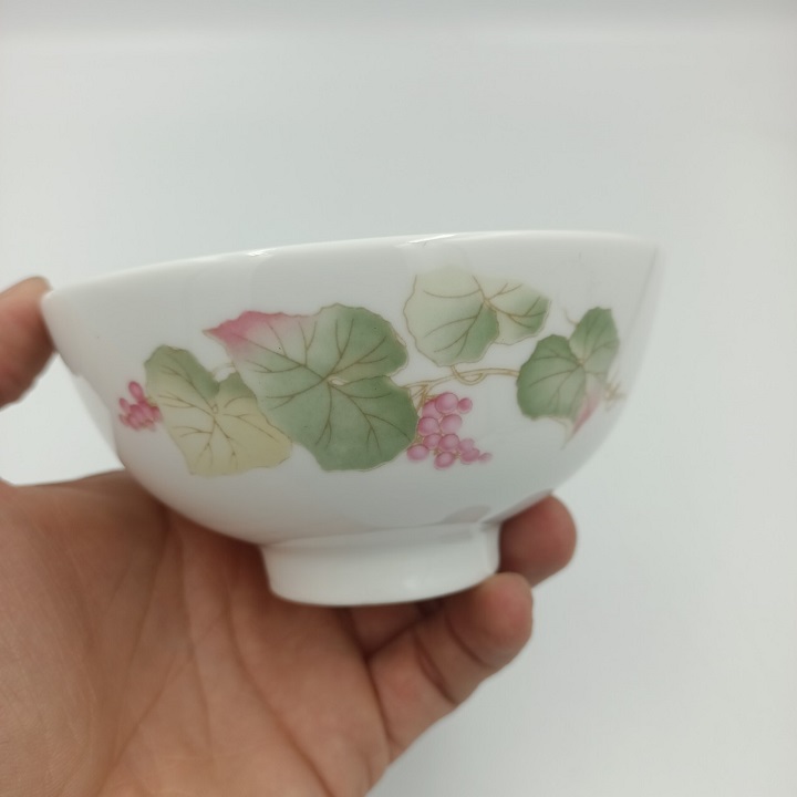Chén cơm sứ hoa nho xanh cao cấp