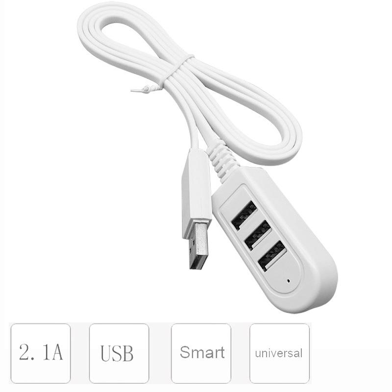 HUB Dòng bộ sạc mở rộng cáp USB 1.2M nhiều hơn bộ chia Kiểu mới 3 USB Hub Sạc Sạc nhanh Chiều dài mở rộng USB: 30cm
