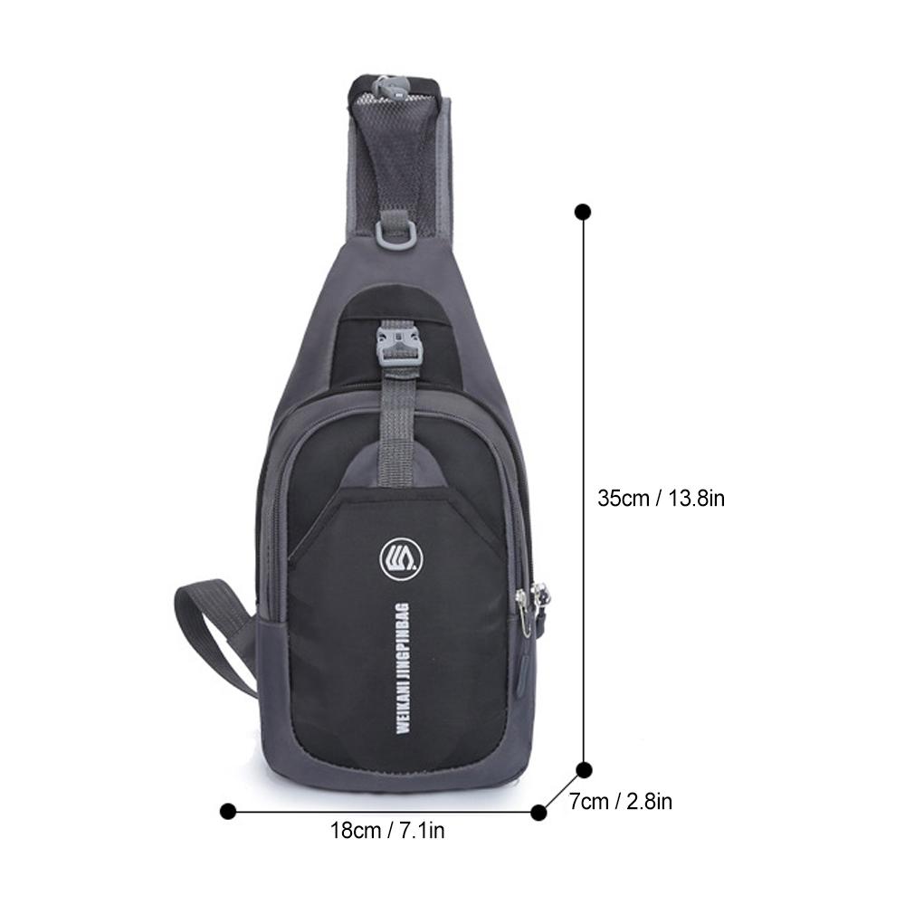 Weikani Sling Bag Chest Pack Causal Crossbody Shoulder Bag Travel Backpack Daypack