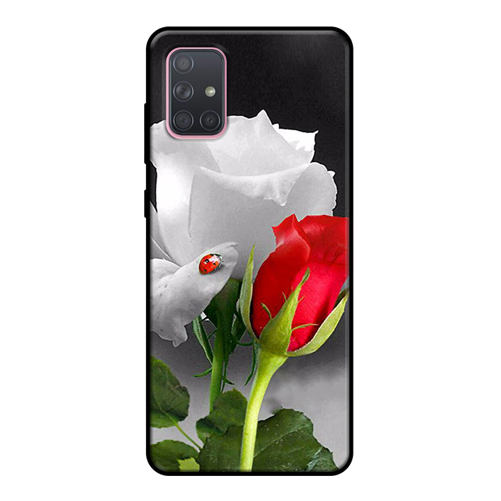 Ốp lưng điện thoại Samsung Galaxy A71 viền dẻo TPU BST HOA Mẫu 2