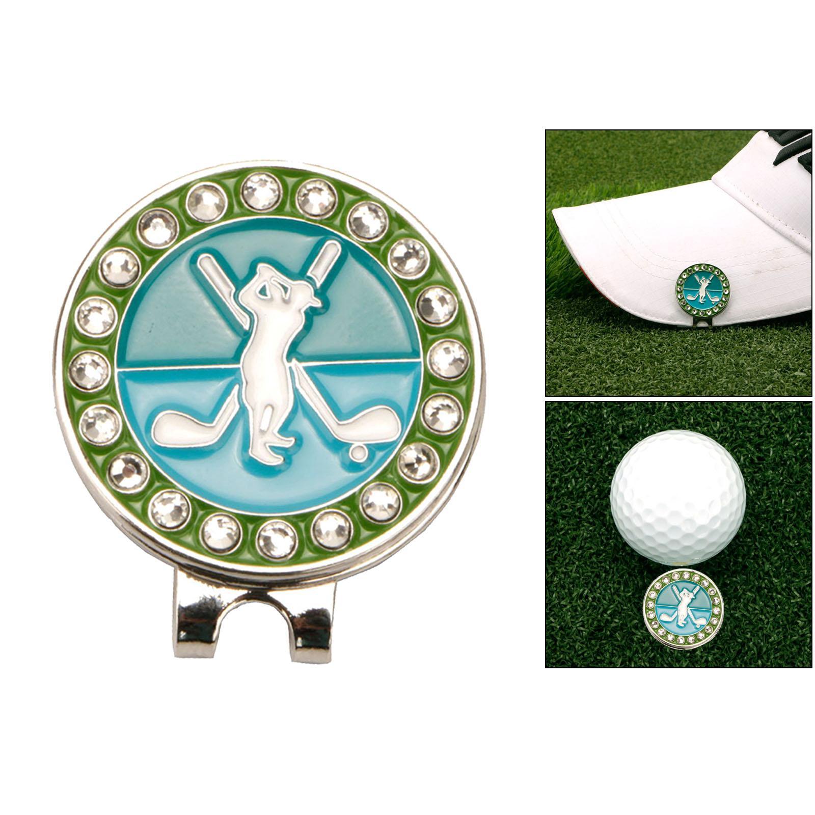 2x  Golf Ball Marker Hat Clip Golf Putting ball of training   Accessories Hat Clips Removable  Golf