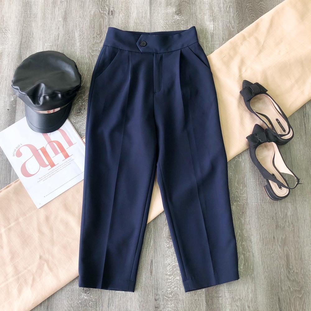 Quần Baggy 2 ly xếp cạp cao bản to cao cấp