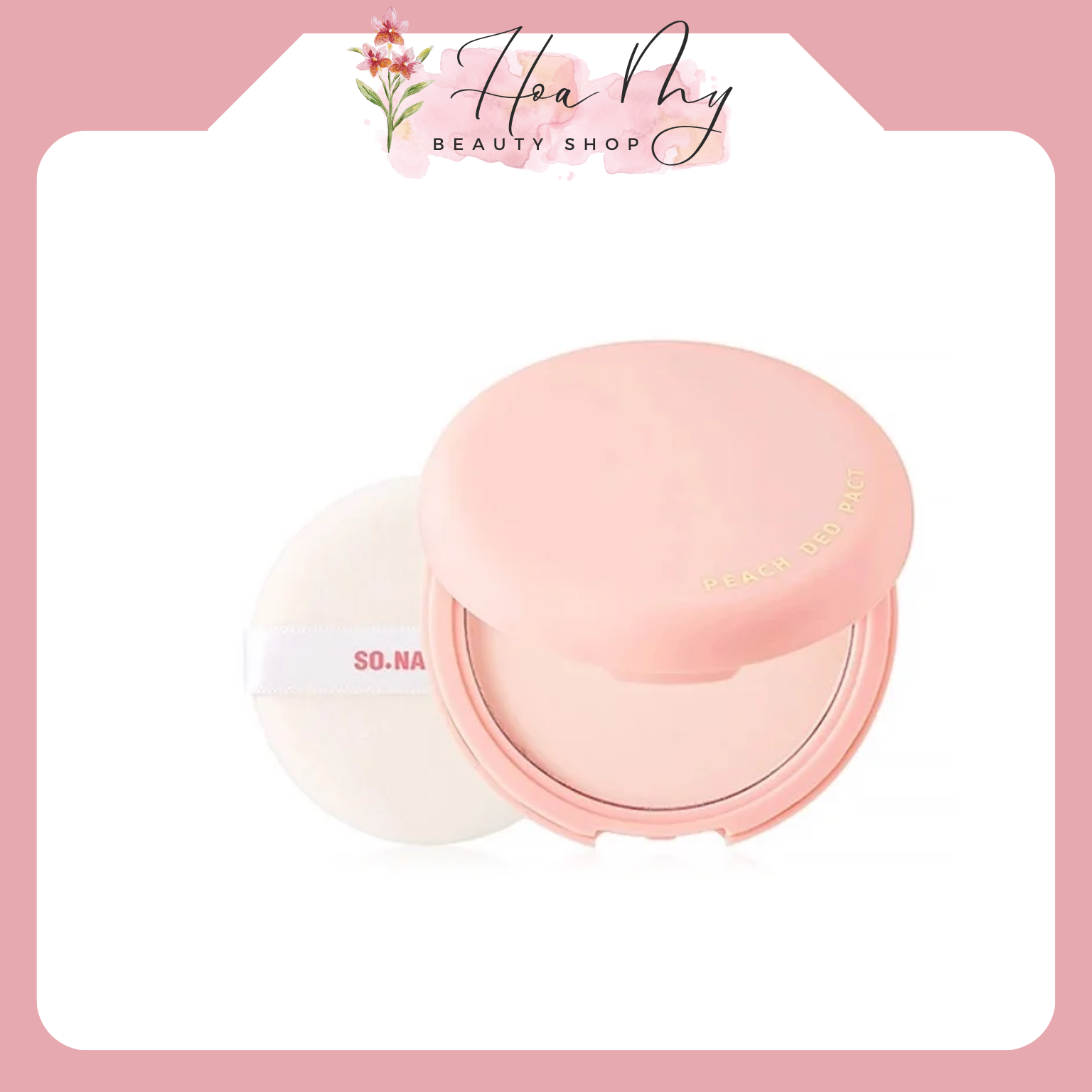 Phấn Nách So Natural Peach Deo Pact Hút Mồ Hôi, Hương Đào Thơm Khử Mùi Hiệu Quả