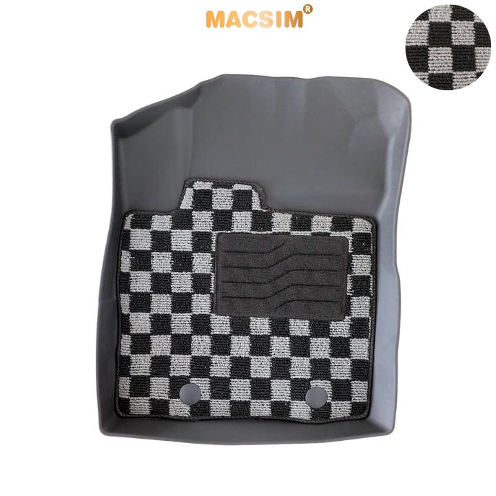 Thảm Lót Sàn 2 Lớp TPE Macsim Veloz / Avanza Chuẩn Form, Bền, Không Mùi ( dệt thô caro 2 lớp sd3 ct)