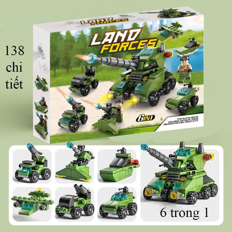 Đồ chơi KAVY lắp ráp xe cứu hỏa, cánh sát, máy bay trực thăng, cứu thương, xe công trình nhiều chi tiết
