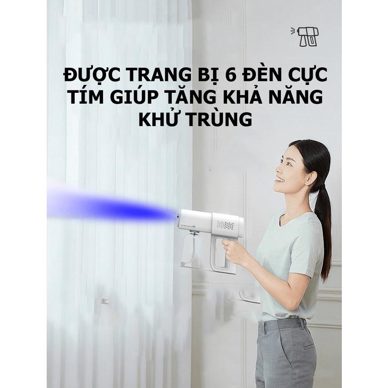 Máy phun sương cầm tay thế hệ mới K5 khử trùng diệt khuẩn có tia cực tím MPS00004