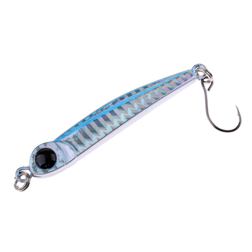 Lead Fish Metal Jigs With Single Hook And Rings Jigging Lures Hard Bait