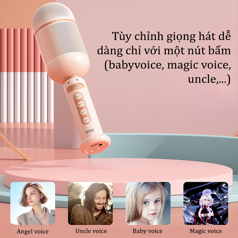 Micro Karaoke Bluetooth Cầm Tay SK-06 Cao Cấp Nâng Giọng Cực Chất Kiêm Loa Bluetooth Mini Kết Nối 2 Mic Song Ca Âm Thanh Siêu Đỉnh Mic Hát Karaoke Không Dây Gia Đình Có Thu Âm Có Thẻ Nhớ USB AUX Mic LiveStream Không Dây Giá Rẻ Bản Nâng Cấp - ML056