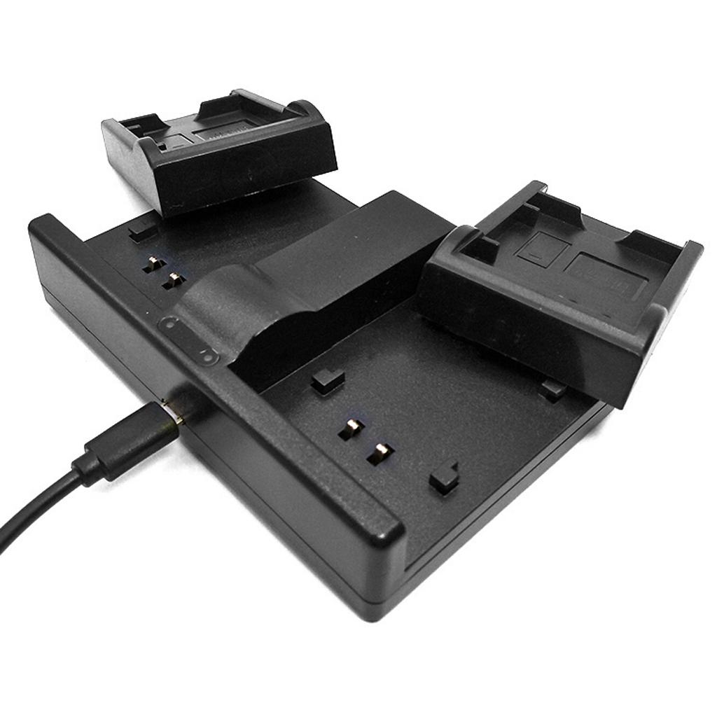 Camera Smart Charger Two-channel Charging Dock for NP FV100 Batteries