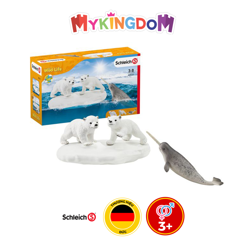 Đồ Chơi Mô Hình SCHLEICH Bộ Động Vật Bắc Cực 42531