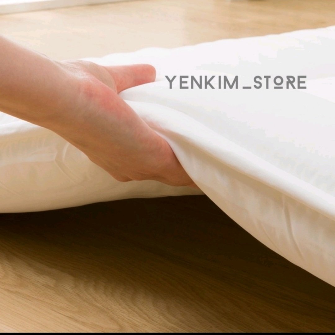 Nệm bông xuất Nhật - 1mx2m, 1m2x2m, 1m4x2m, 1m6x2m, 1m8x2m - Màu Trắng, Xám