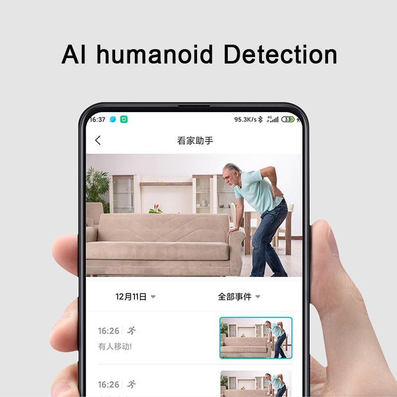 Máy ảnh Xiaovv Smart 360 Q2 PTZ 1296P HD WiFi WIFI Wireless CCTV Giám sát webcam Cảnh báo âm thanh trong nhà