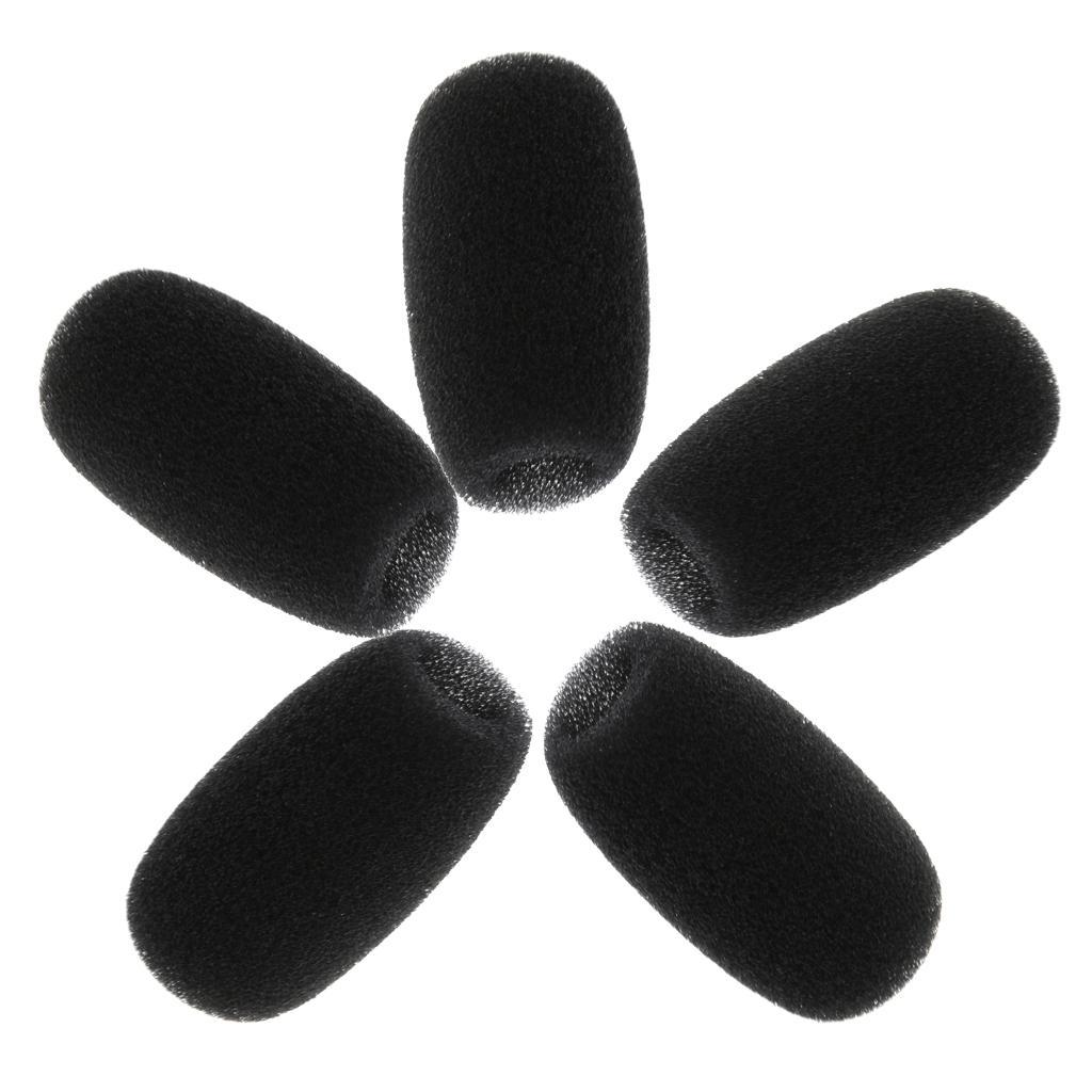 5pcs Microphone Sponge Windscreen Cover Sponge for Conference Meeting Mic