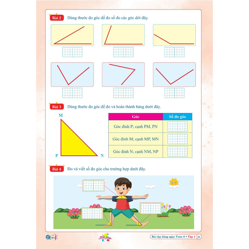 Sách - Bài Tập Hằng Ngày Toán 4 - Tập 1 - Có mã QR Video bài giảng