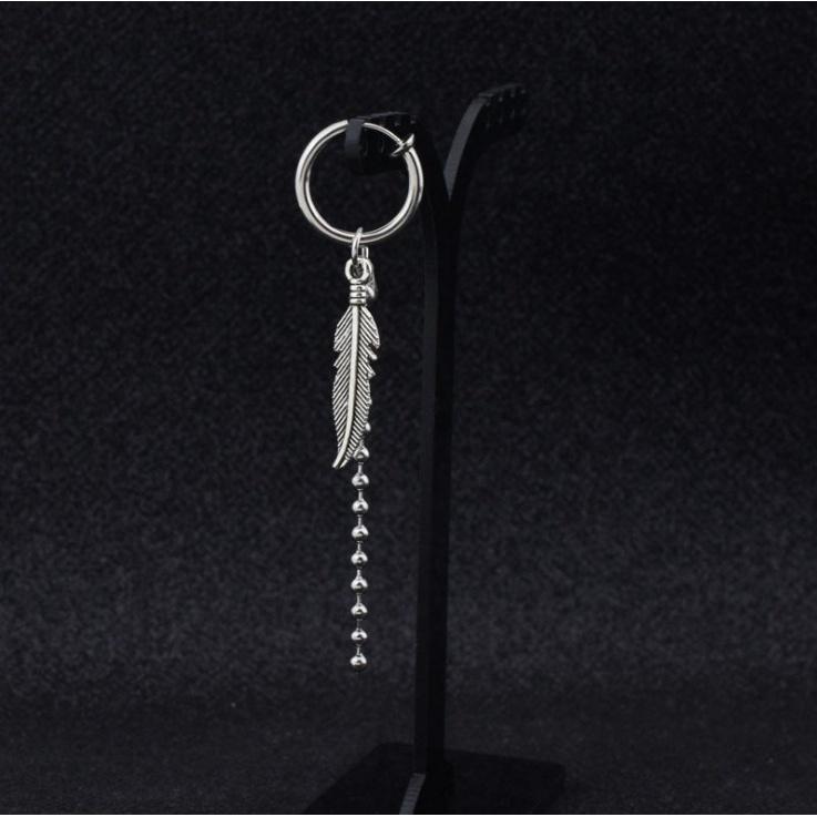 Khuyên tai hình lông vũ Unisex