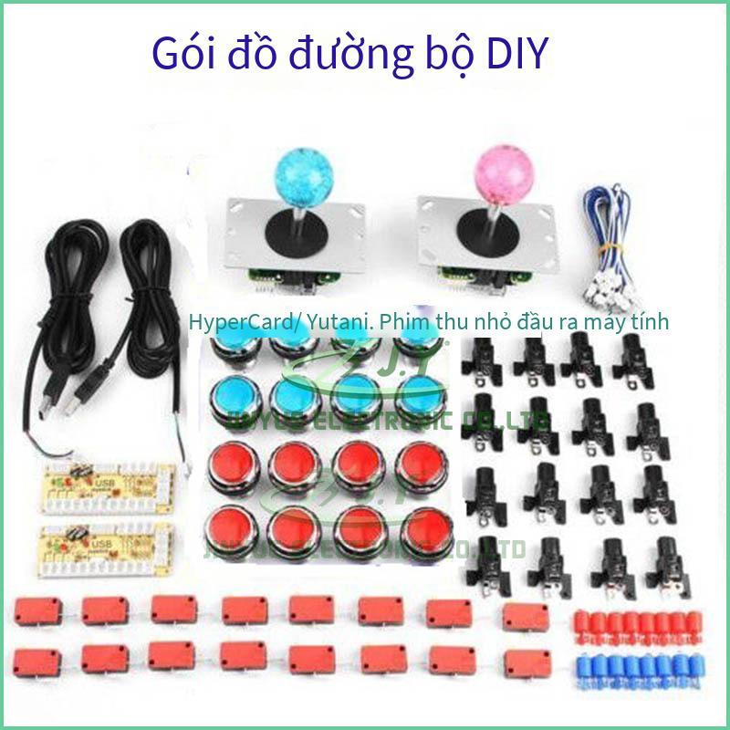 Bộ nút điều khiển USB phong cách mới nhất DIY cần điều khiển arcade đôi phù hợp với King of Fighters tay cầm điều khiển trò chơi phụ kiện nhà máy cung cấp
