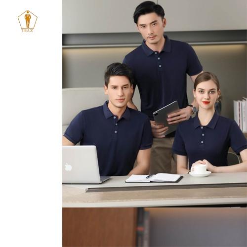 Áo Polo Thun Trơn Cá Sấu TRAZ Chất Vải Cotton 35/65 Dày Basic Unisex Nam Nữ Cao Cấp Thoáng Mát Form Đẹp
