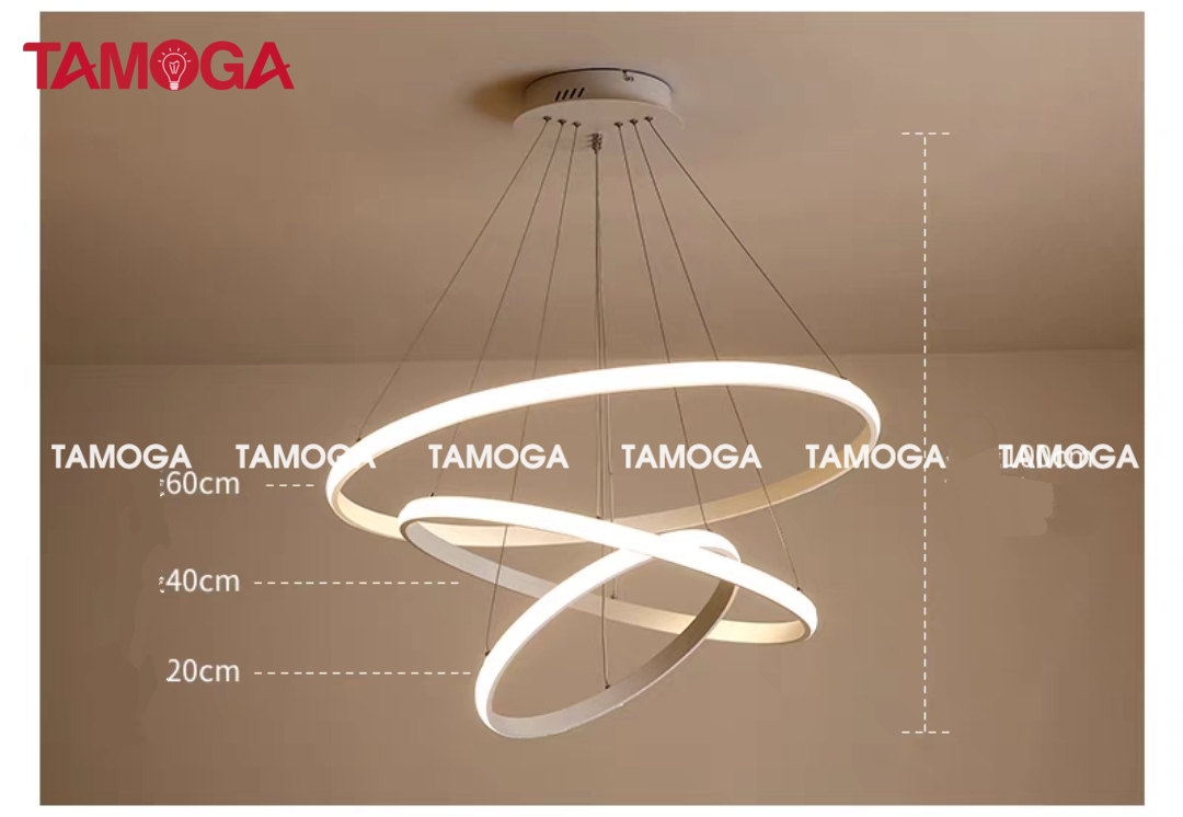 Đèn ốp trần hiện đại TAMOGA ALVAS 8519 + Tặng kèm khiển