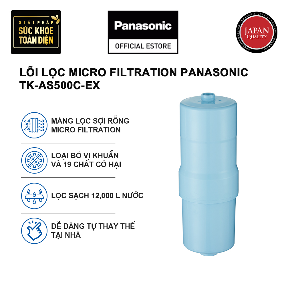 Lõi lọc Micro Filtration TK-AS500C-EX của máy lọc nước ion kiềm Panasonic - Hàng chính hãng