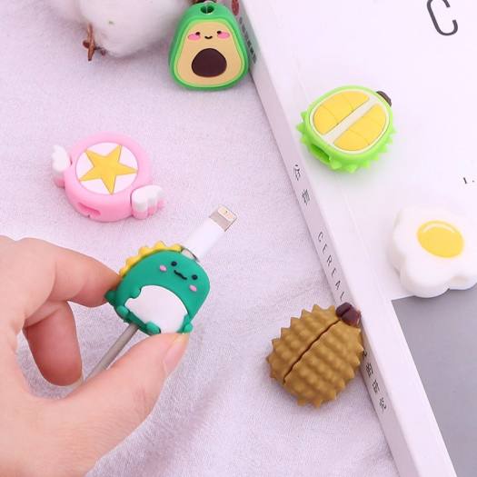 Đầu Thú Cắn Cáp Bảo Vệ Cáp Sạc Tai Nghe (Ngộ Nghĩnh Cute) - Giao Hàng Ngẫu Nhiên