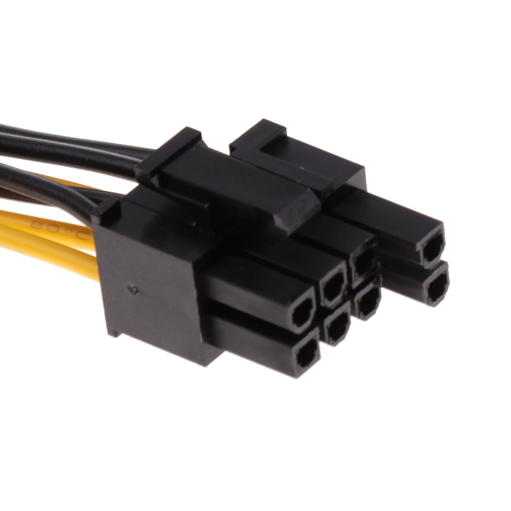 PCI-E 8-Pin Female To Dual 8-Pin Male Video Card Power Cable