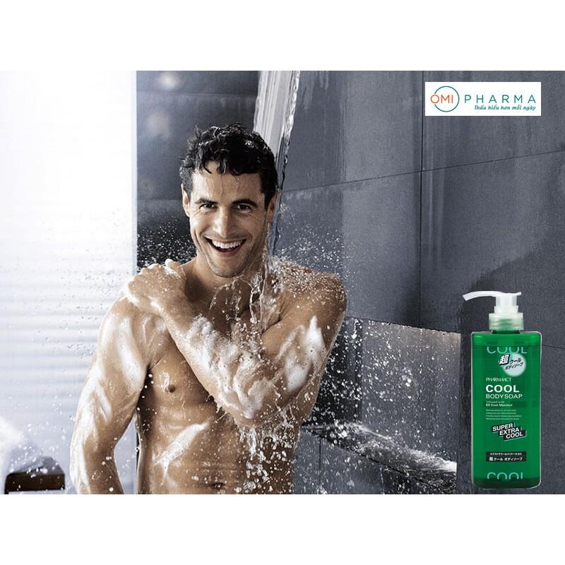 Sữa Tắm Nam Nhật Bản Bạc Hà Siêu Mát Lạnh Pharmaact Extra Cool Body Soap