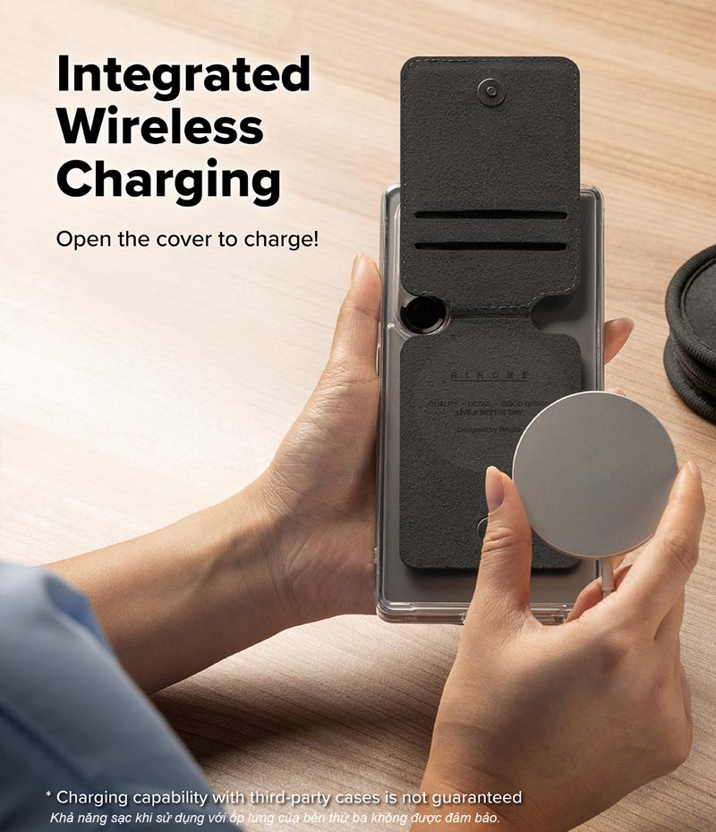 Ví kiêm giá đỡ RINGKE Slide Grip Wallet Magnetic Edge - Hàng Chính Hãng
