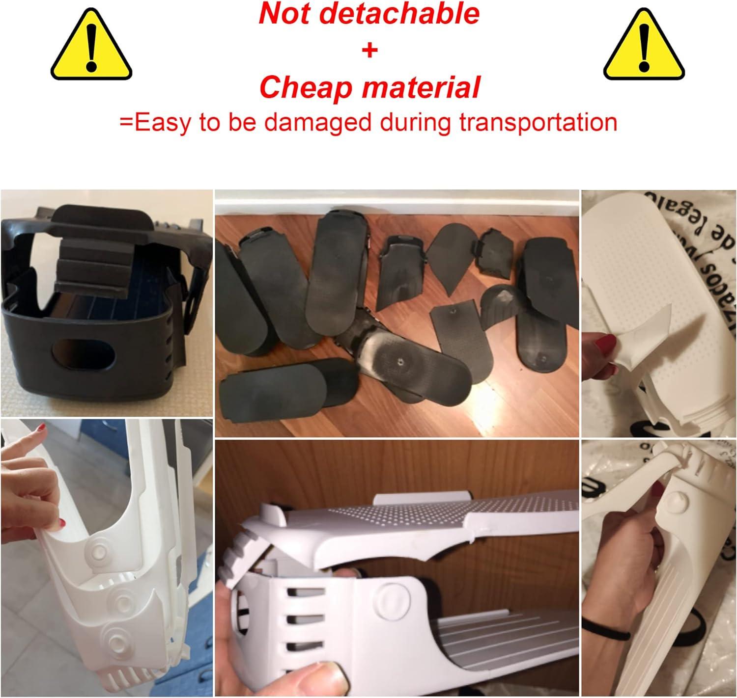 10 Cái Giá Để Giày Có Thể Tháo Rời Bộ Giá Để Giày, Giá Để Giày Rộng Nhỏ Cho Nam/Nữ Giày Khác Nhau, Tiết Kiệm 50% Không Gian Đựng Giày 5 Màu Xanh 5 Màu Hồng Có Thể Kết Hợp