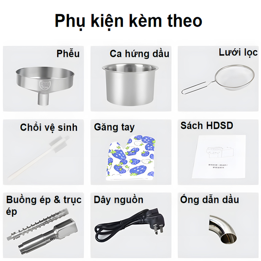 Máy ép dầu ăn thực vật chuyên nghiệp Nóng và Lạnh thương hiệu Mỹ Septree S8 - Công suất 1450W - Hàng nhập khẩu