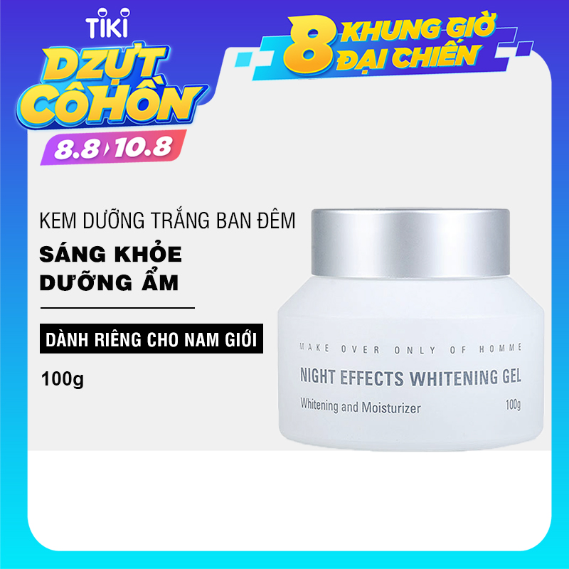 Kem dưỡng trắng da ban đêm dành cho nam MdoC Night Effect Whitening Gel 100g JN-MKD01