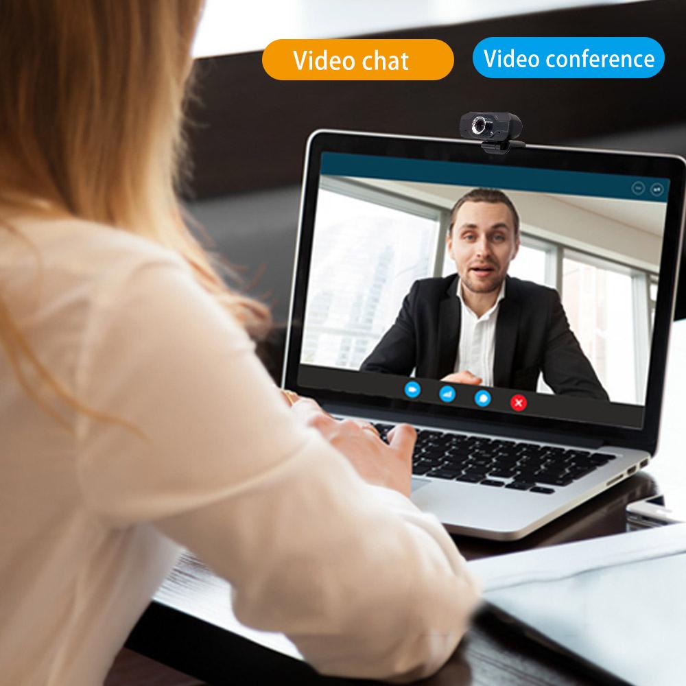 Webcam 1080P USB độ nét cao có Mic để học tập trực tuyến cuộc họp gọi điện