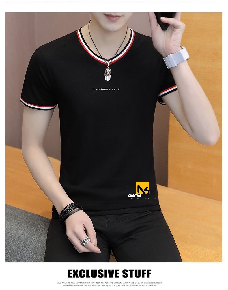 Áo Thun Nam Có Cổ Màu Tròn Phom Body Áo Thun Cá Sấu Cotton 4 Chiều Thời Trang Hàn Quốc Nam Tính Giá Tốt Cao Cấp AT11 - ShopN6