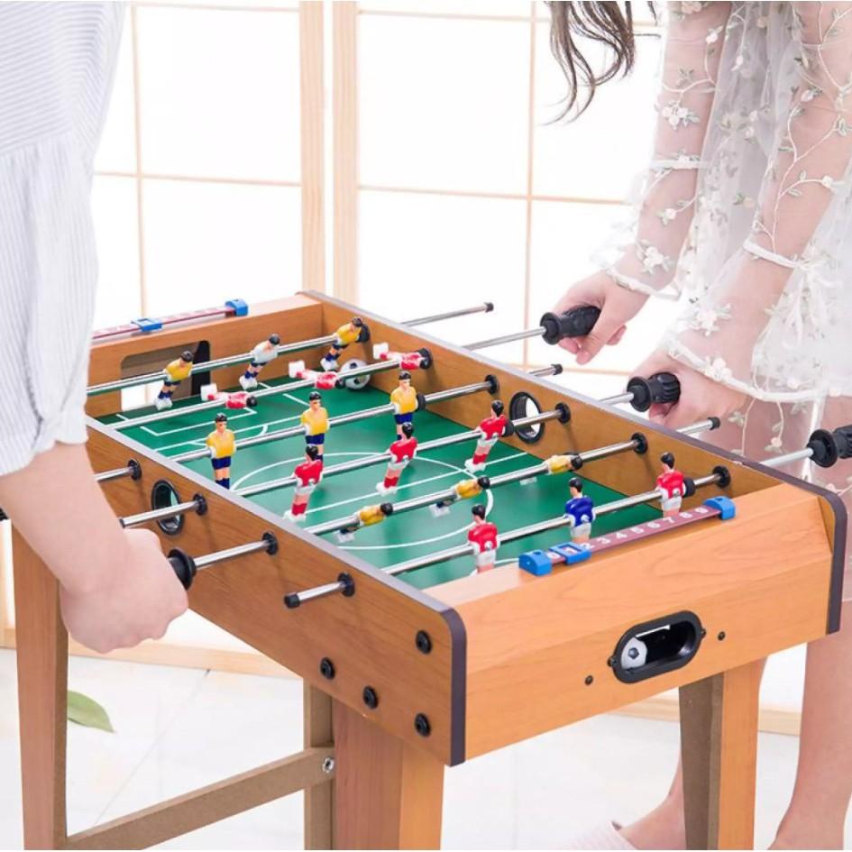 Đồ chơi bàn bi lắc bóng đá chân cao TABLEGAME FUTSAL bằng gỗ 70*40cm