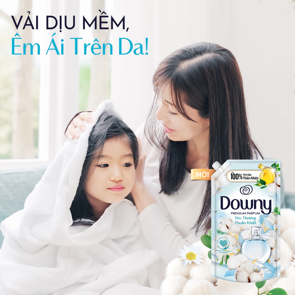 Nước xả vải Downy Yêu thương thuần khiết túi 2.2 lít