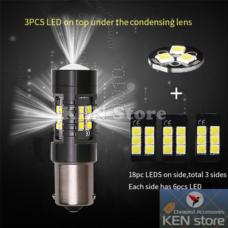 Bóng LED 1156 BA15S BAU15S P21W PY21W làm đèn xi nhan, đèn demi, đèn lùi ô tô xe máy 21smd 3030