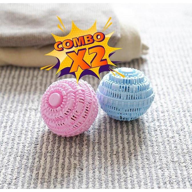 Set 2 Quả Bóng Giặt Đồ Máy Giặt Sinh Học Wonder Laundry Ball