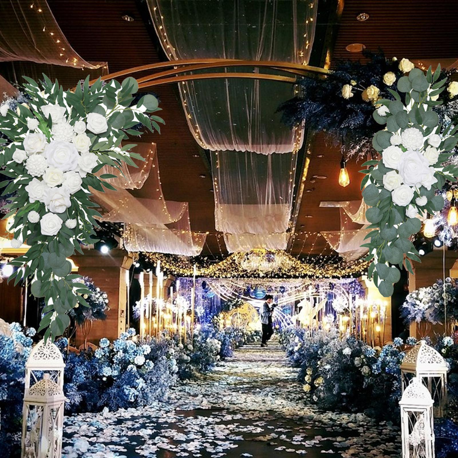 Wedding Arch Wreath Artificial Flower Swag for Ceremony Wedding Arch Decor