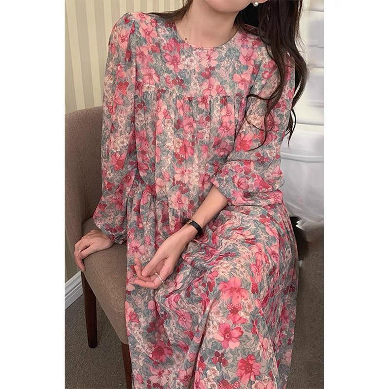 Đầm bầu thiết kế hoa nhí-váy bầu dự tiệc cao cấp xinh xắn