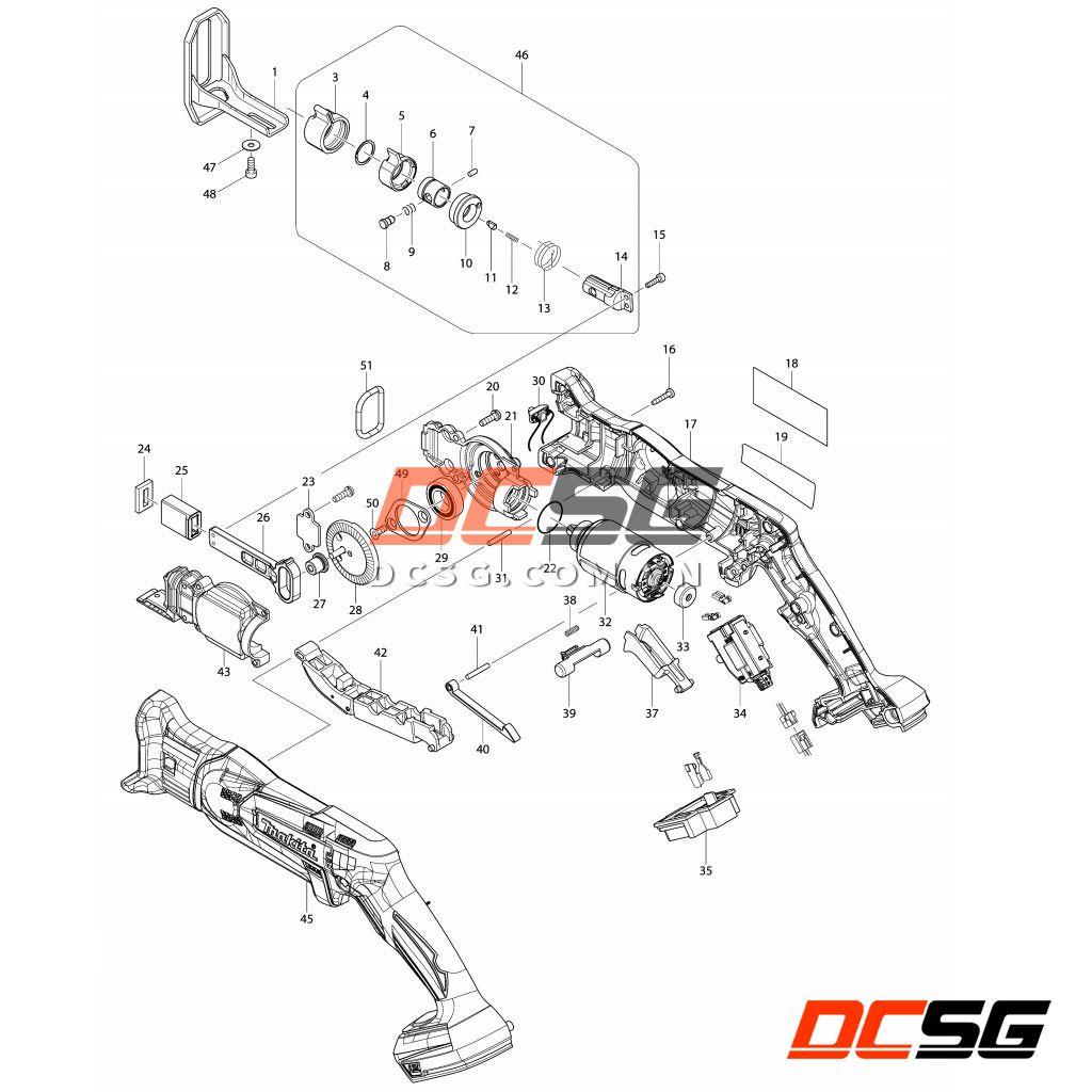 Motor máy cưa kiếm 18V DJR183/ DJR185 Makita 629105-3 | DCSG