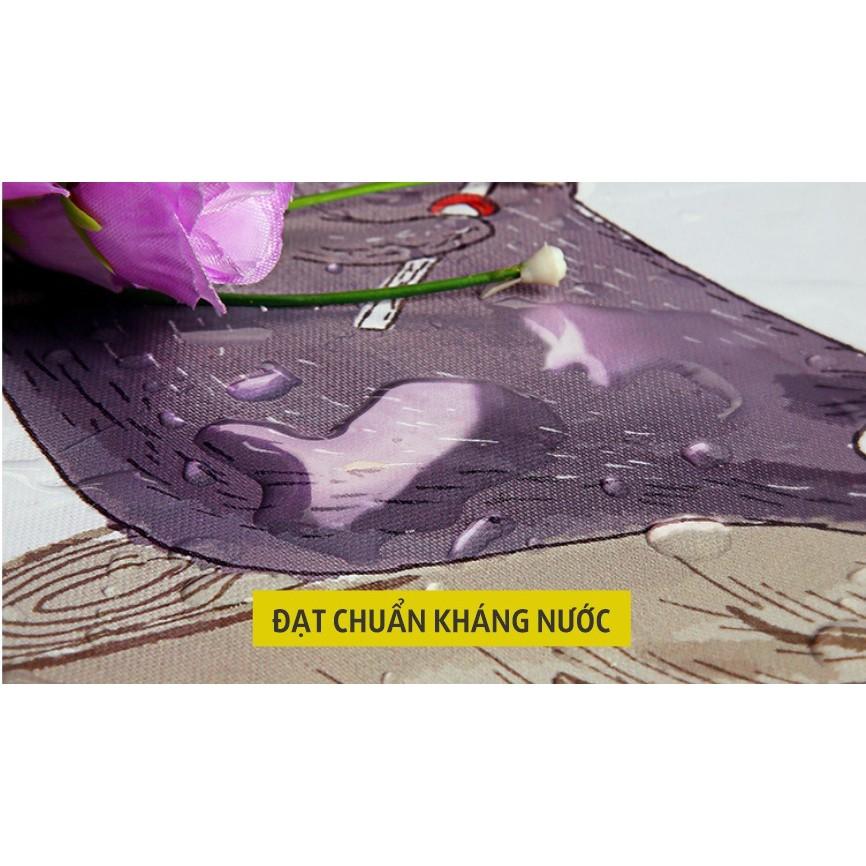 Tranh canvas Mẫu Đơn Hồng Trang Trí Treo Tường - Tặng kèm đinh treo đa năng