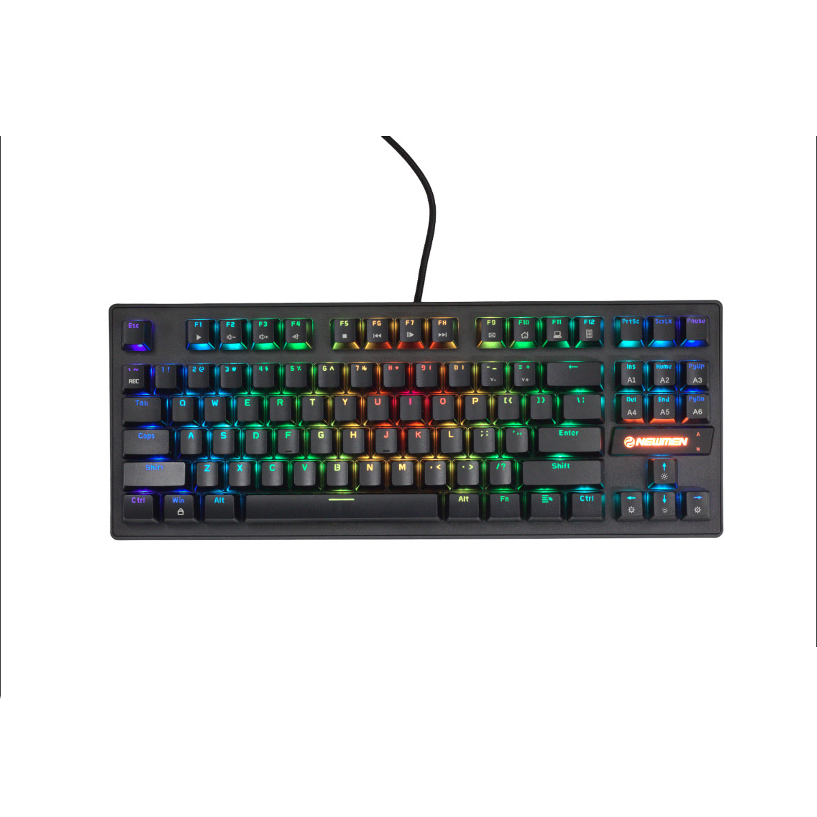 Bàn Phím Cơ Máy Tính Có Dây - Newmen GE87R TKL | RGB | ABS Keycap - Hàng Chính Hãng