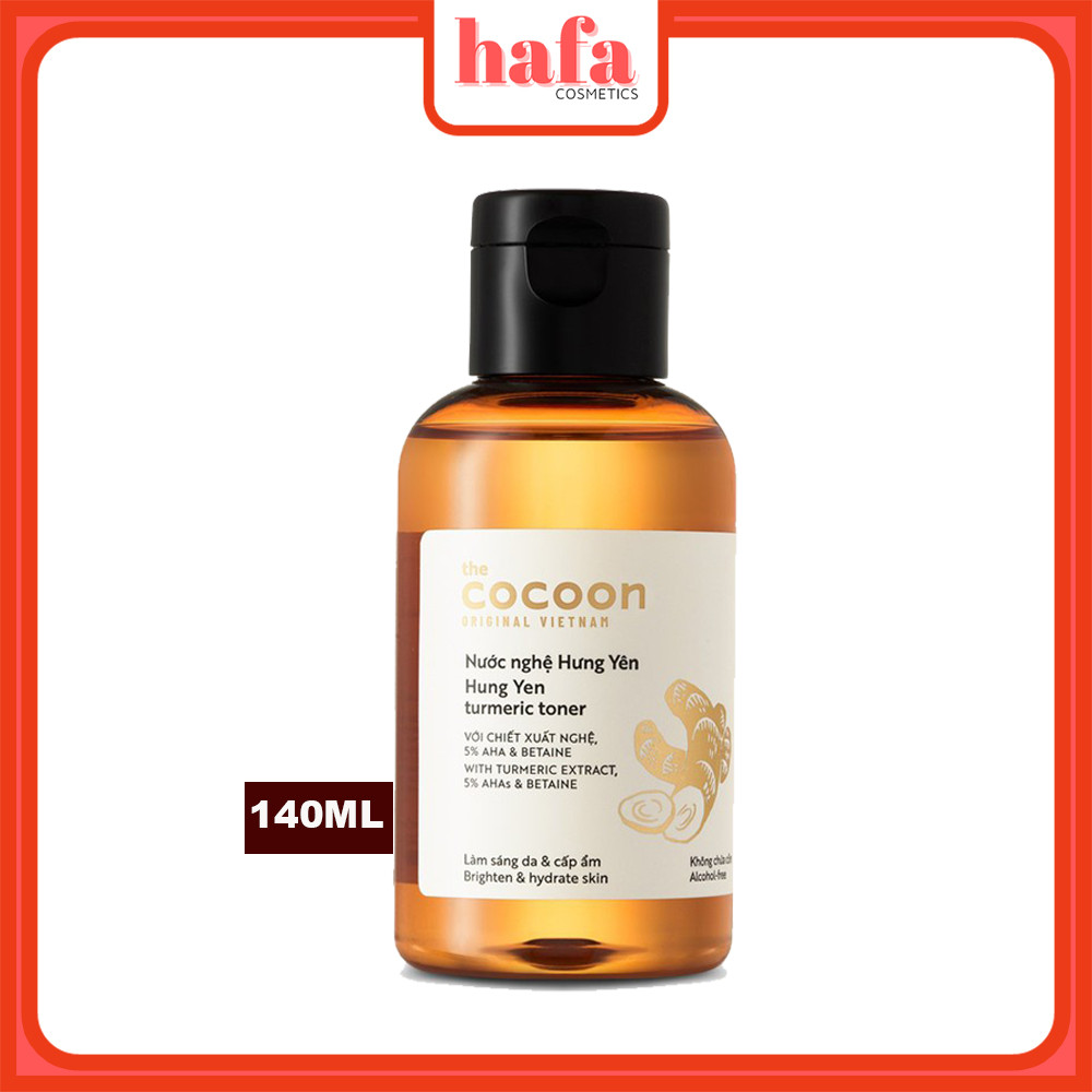 Nước Hoa Hồng Nghệ Hưng Yên Làm Sáng Da và  Cấp Ẩm Cocoon  Hung Yen Turmeric Toner 140ml