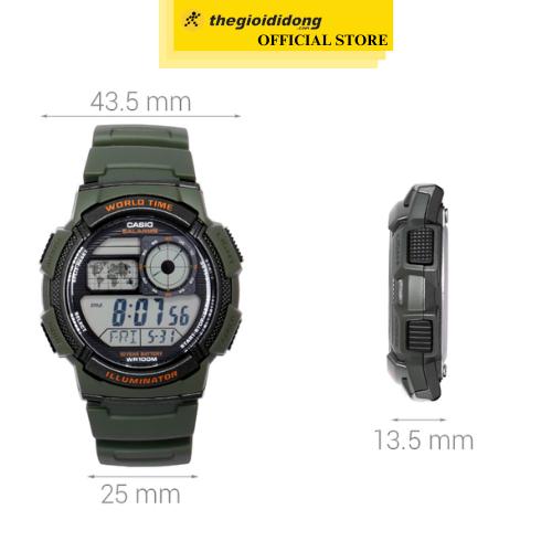 Đồng hồ CASIO 43.5 mm Nam AE-1000W-3AVDF - Hàng Chính Hãng