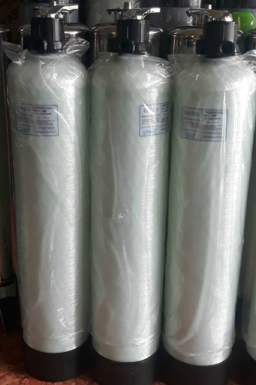 Vỏ Cột Lọc Nước Composite : Phi 220mm, Phi 250mm, Phi 300mm - Đã Bao Gồm Van 3 Ngã