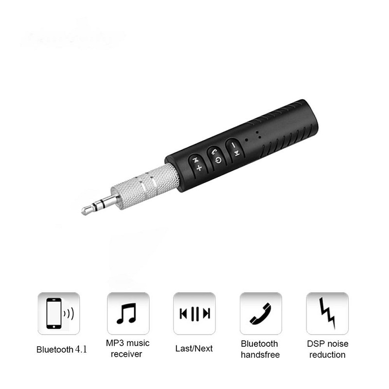 Đầu Thu Bluetooth Receiver Tạo Kết Nối Âm Thanh 4.1 Rảnh Tay Wireless Adapter Chuyển Đổi Tai Nghe Thường Thành Tai Nghe Bluetooth V4.1
