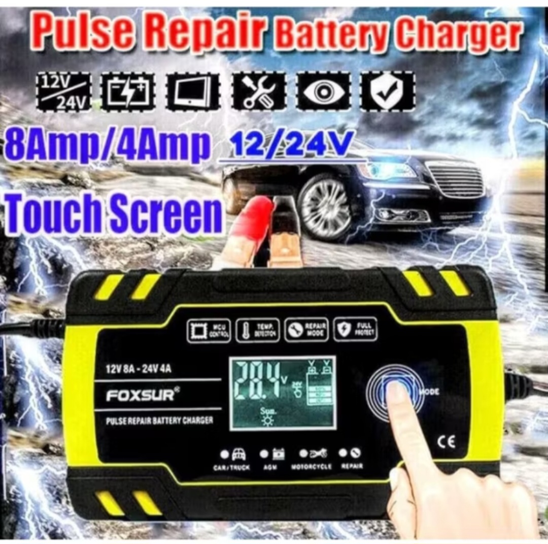 BỘ SẠC BÌNH ẮC QUY 12V-24V TỰ ĐỘNG CHỐNG NGƯỢC CHẬP KHỬ SUPAT PHỤC HỒI CHỨC NĂNG BÌNH