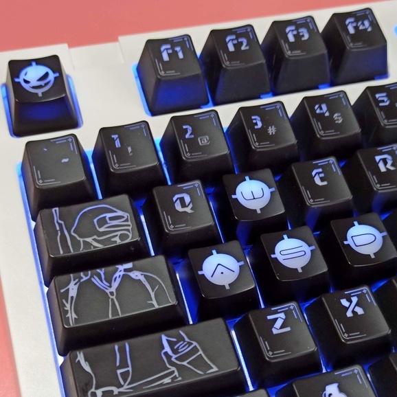 Bộ 5 Nút Bàn Phím Cơ Màu Trong Suốt