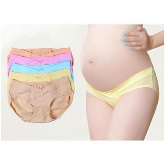 Set 5 Quần Lót Bầu Cạp Chéo Loại Đẹp Trong Túi Zip,100%, Cotton