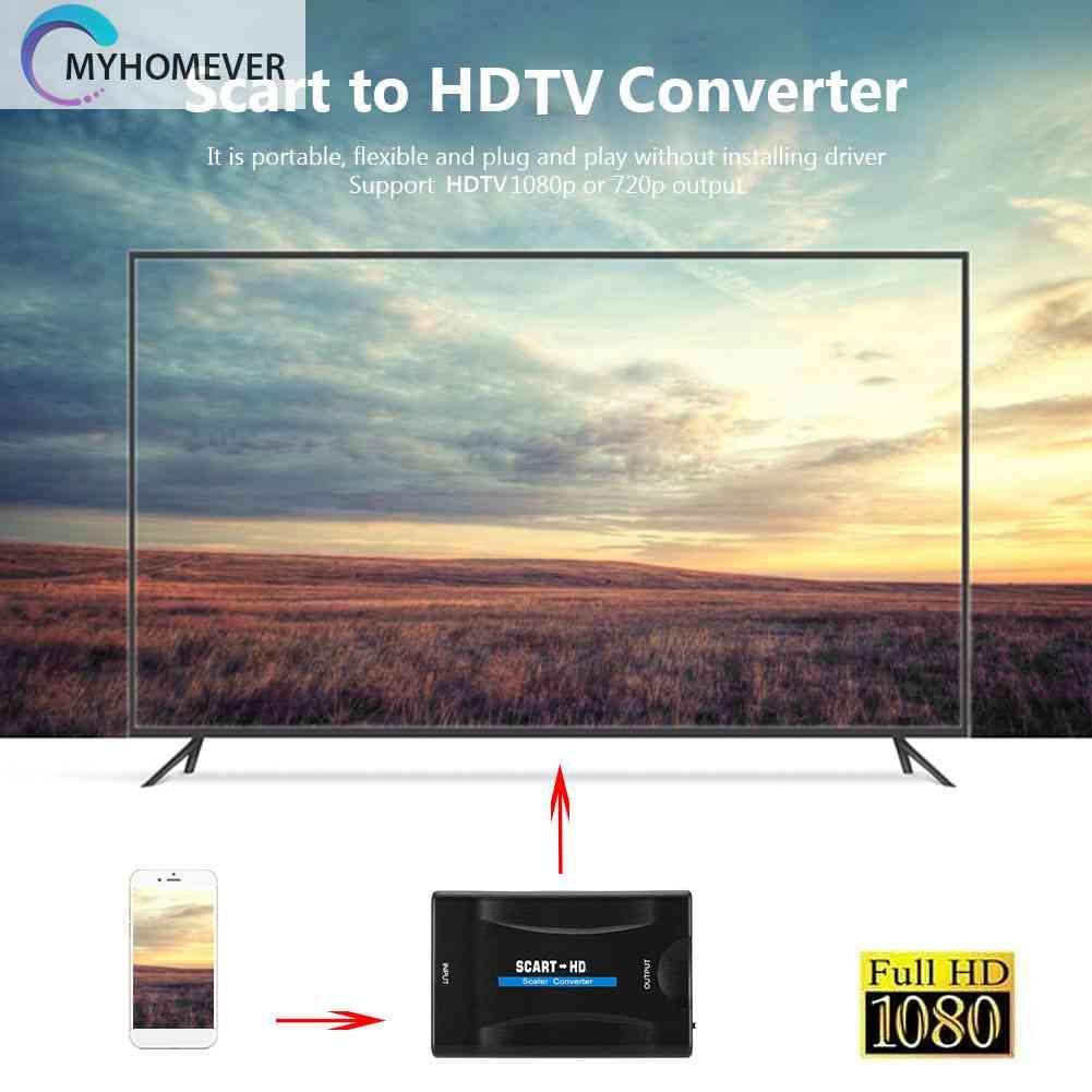 Bộ ChuyểN ĐổI Âm Thanh / Video SCART Sang HDMI 1080P